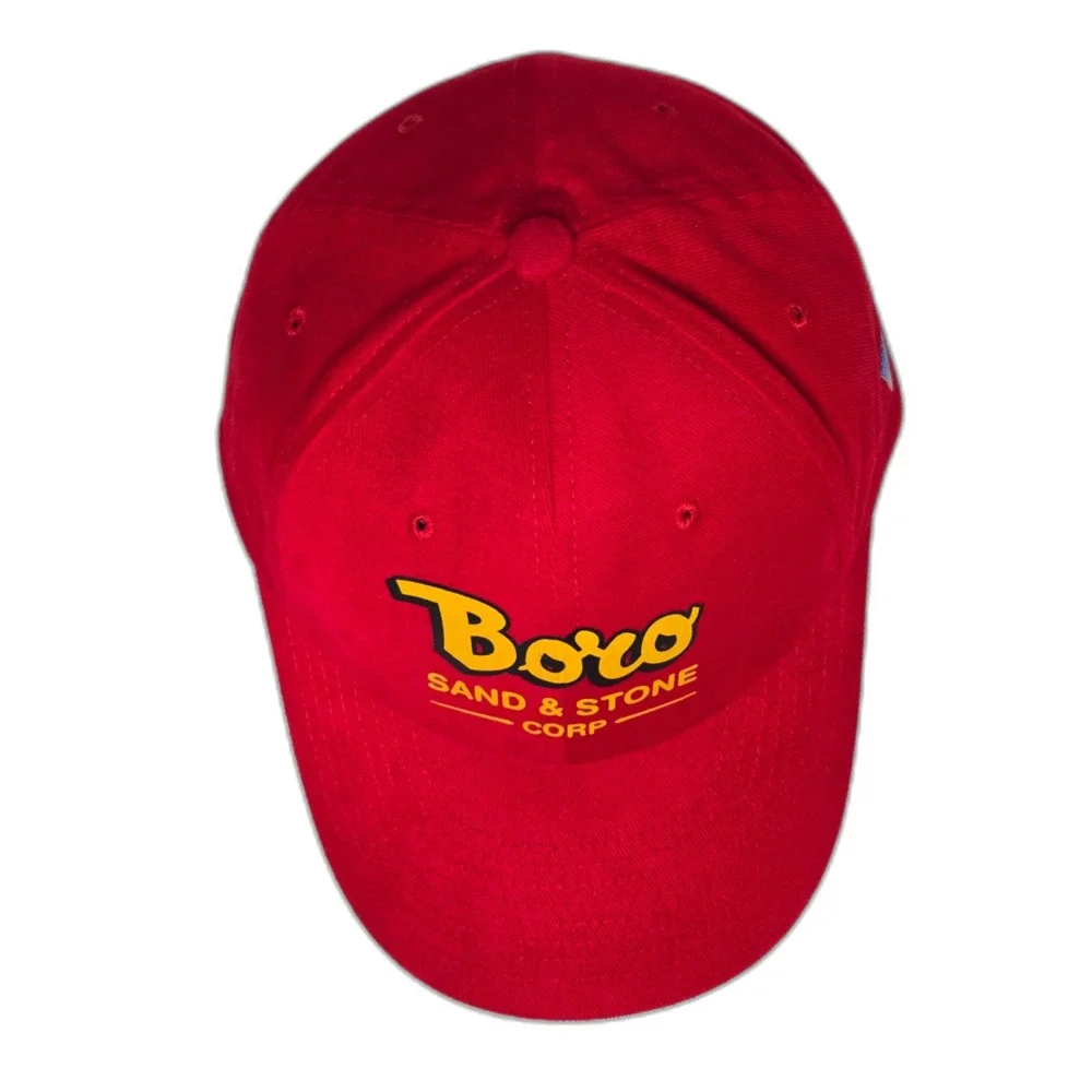 Boro Sand & Stone Corp Red Snapback Hat | Yupoong One Size Adjustable Cap